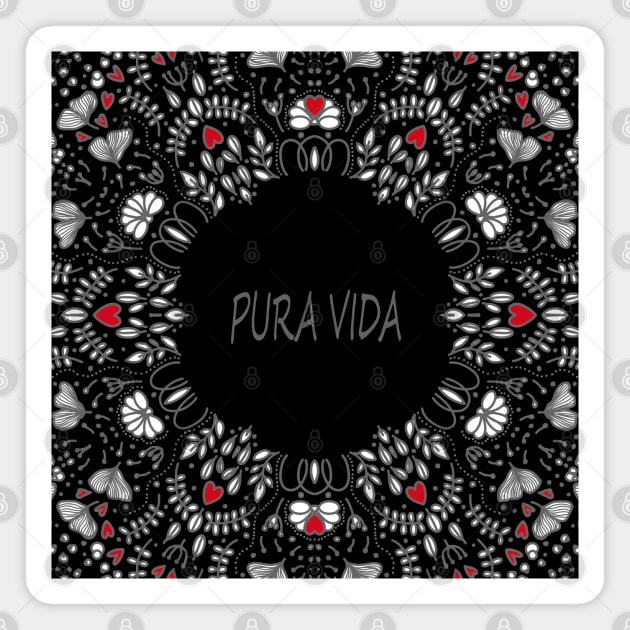 PURA VIDA LOVE Magnet by MAYRAREINART